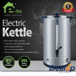E-LITE ELECTRIC TEA KETTLE 20L - EWK-20B - 1 YEAR WARRANTY - Image 2