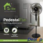 E-lite Pedestal Fan – EPF-16A – 1 Year Warranty - Image 2
