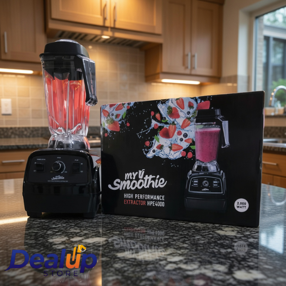 DEAL UP (4) Alpina MYSMOOTHIE High Performance Extractor Standmixer Schwarz (1500 Watt, 2 Liter) MS-105 - Image 1