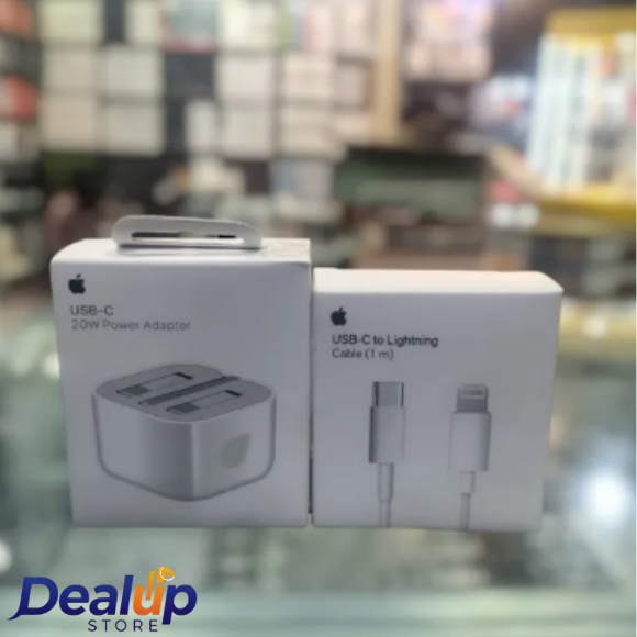 3 Pin PD charger 1 3 Pin PD Fast Charger 20W with USB-C to Lightning Cable for iPhone and all android phones - Fast & Safe Charging - Image 1