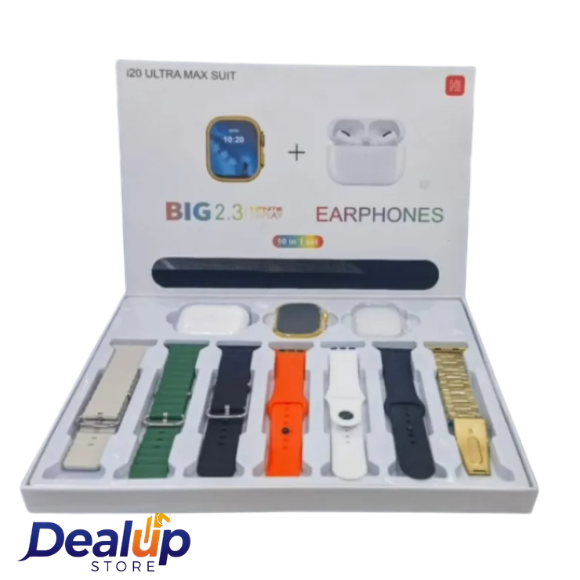 I20 smart watch 4 I20 7 BELT SMARTWATCH WITH PRO EARBUDS - Image 1