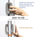 Refrigerator Lock for Child Safety Cabinet Lock, Fridge Freezer Door Lock - Image 3