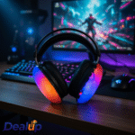 Wireless Gaming Headphones RGB Headset With Mic - Image 2
