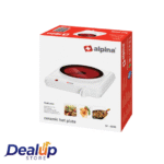 Alpina SF-6005 Glasstop Single Ceramic Hotplate 1250W - Image 3