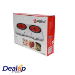 Sale Alpina SF-6006 Glasstop Double Ceramic Hotplate - Image 2