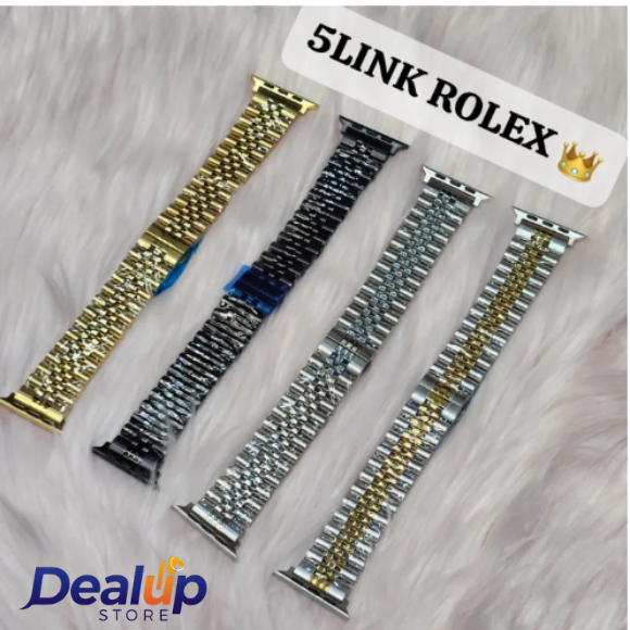 smart watch strap 1 Smart watch Rolex chain straps - Image 1