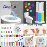 Toilet Gel Cleaner | Flower Gel Bathroom Air Fresher - Image 2